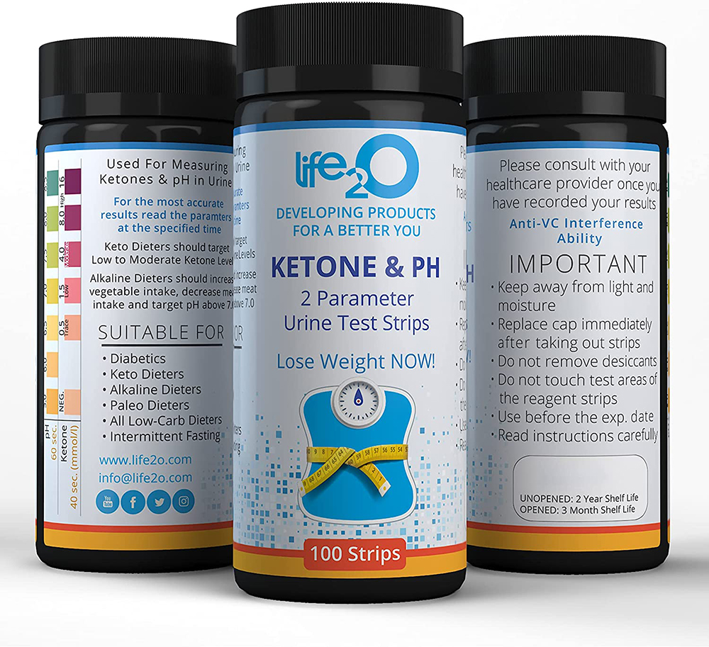 Ketone&pH Test Strips - life2O Test Strips